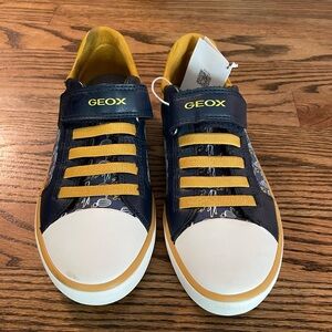 Geox Respira navy yellow Boy 36 Italian Shoes